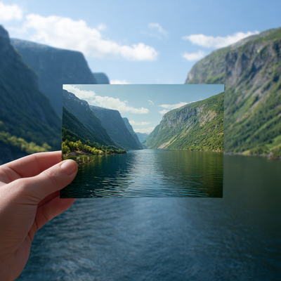 Beautiful postcard illustration